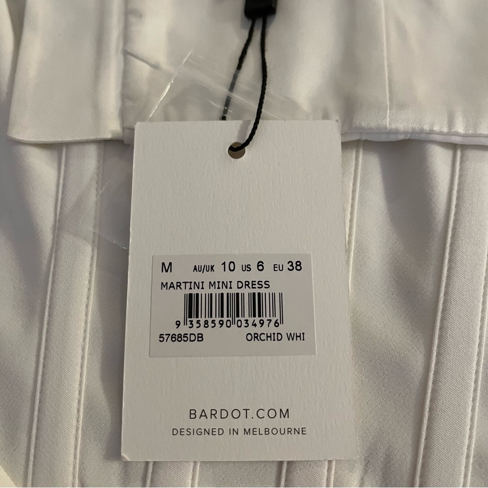 Bardot Martini White Corset Mini Dress Size Medium NEW - Picture 7 of 9